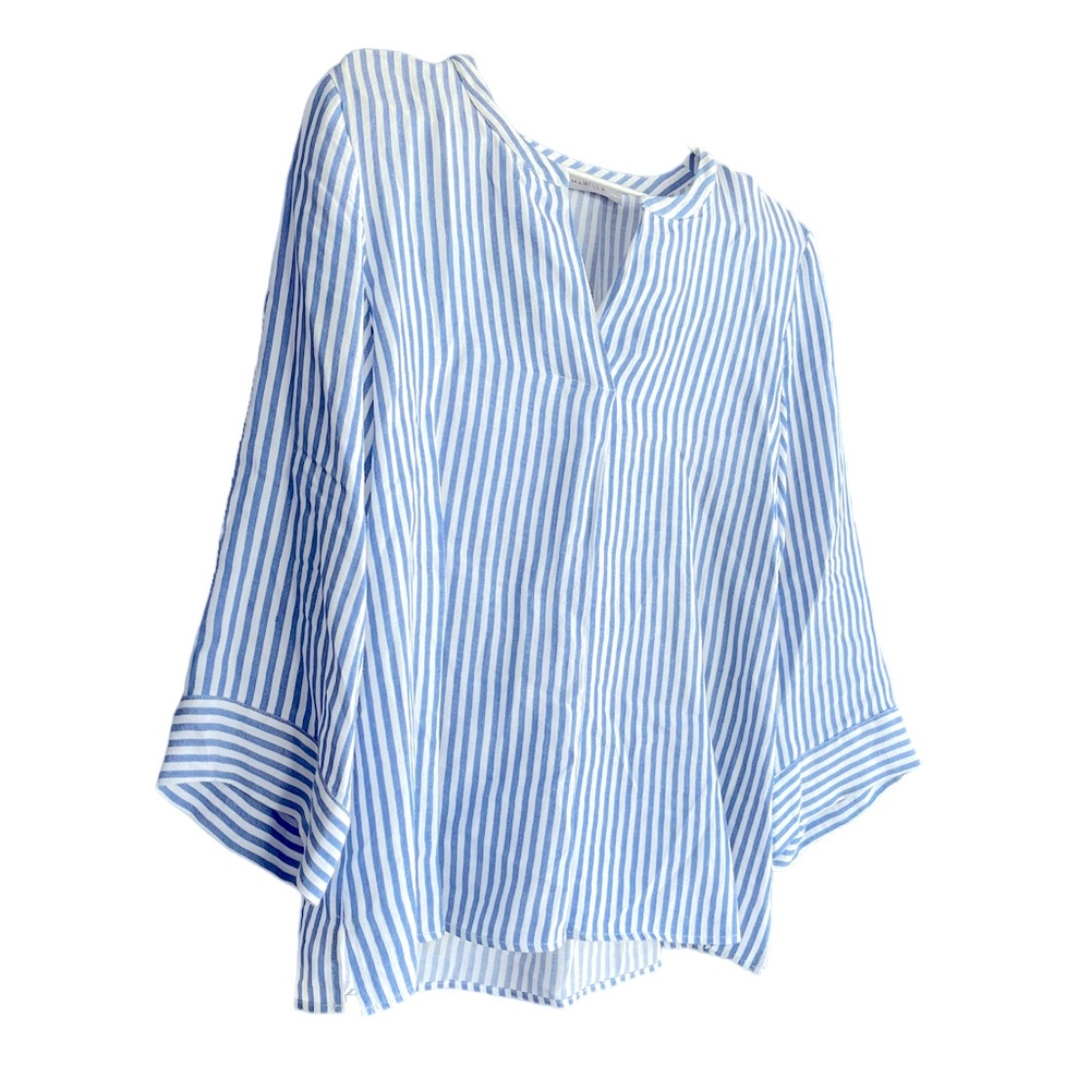 MARELLA Linen Striped Blouse Size M/L